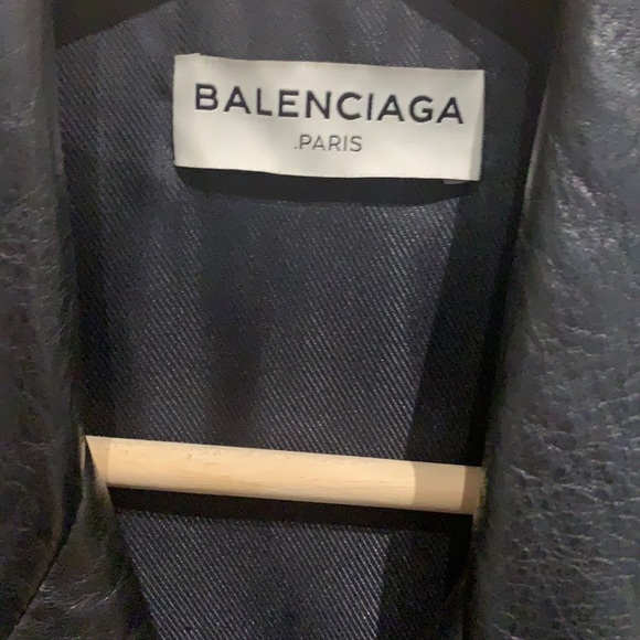 Lamb leather balenciaga leather jacket - Picture 3 of 4